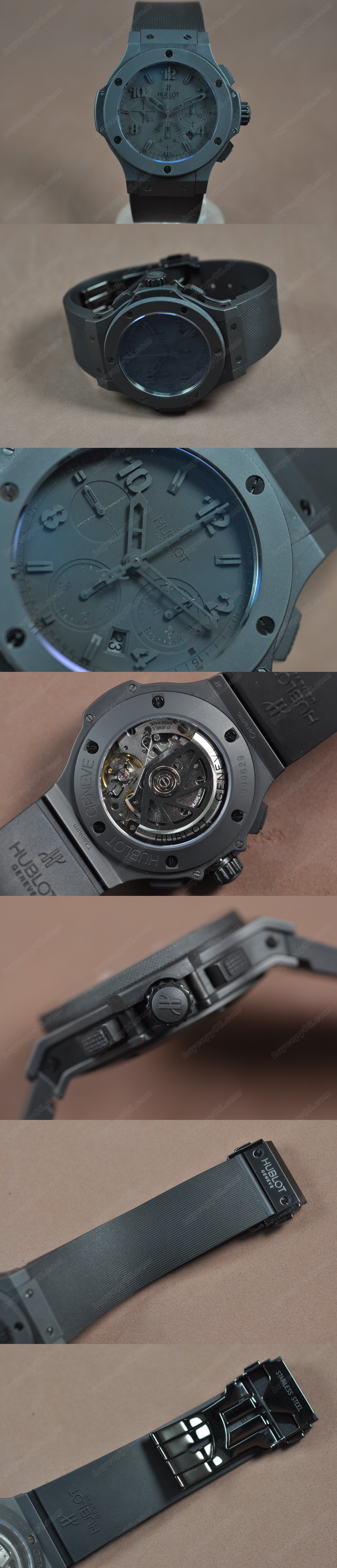 御博 Hublot Big Bang 44mm(best version) Full Ceramic Black Dial A-7750 自動機芯搭載0