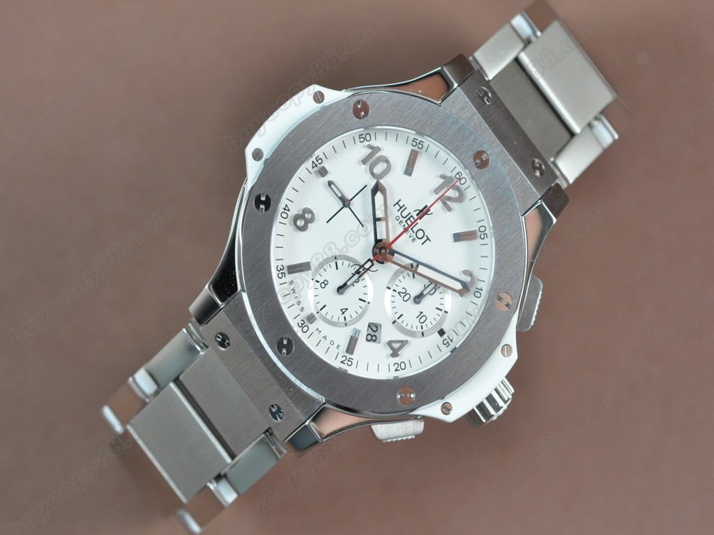 御博 【男性用】Big Bang SS/SS/Ceramic White dial Asia 7750 自動機芯搭載1