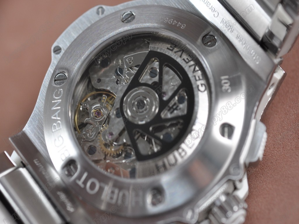 御博 【男性用】Big Bang SS/SS/Ceramic White dial Asia 7750 自動機芯搭載5