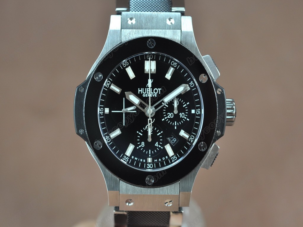 御博 【男性用】 Big Bang SS Ceramic Bez Black dial A-7750自動機芯搭載0