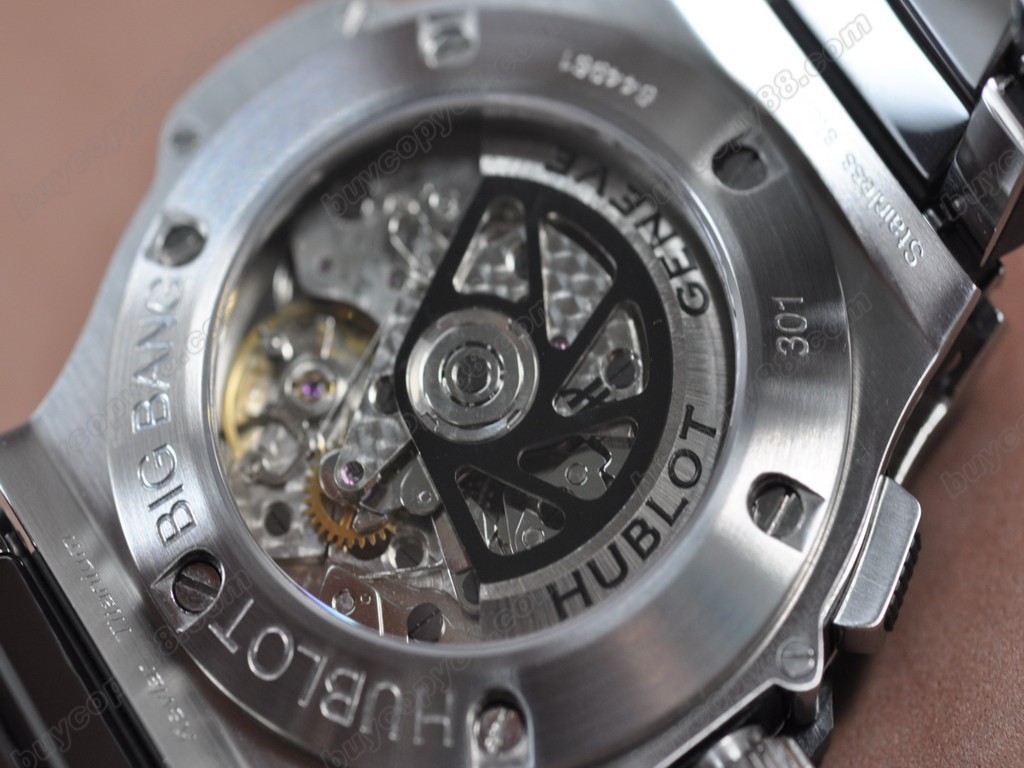 御博 【男性用】 Big Bang SS Ceramic Bez Black dial A-7750 自動機芯搭載4