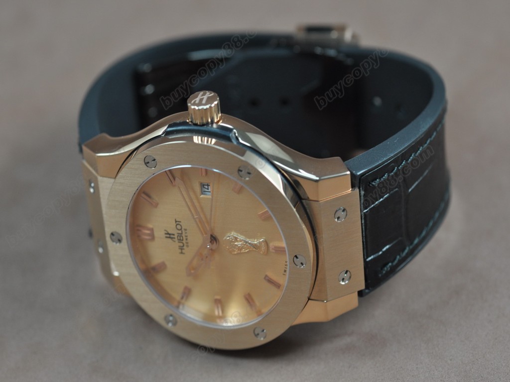 御博 【男性用】 Big Bang 45mm Limited Edition RG Gold dial Asia Eta 2824-2自動機芯搭載1