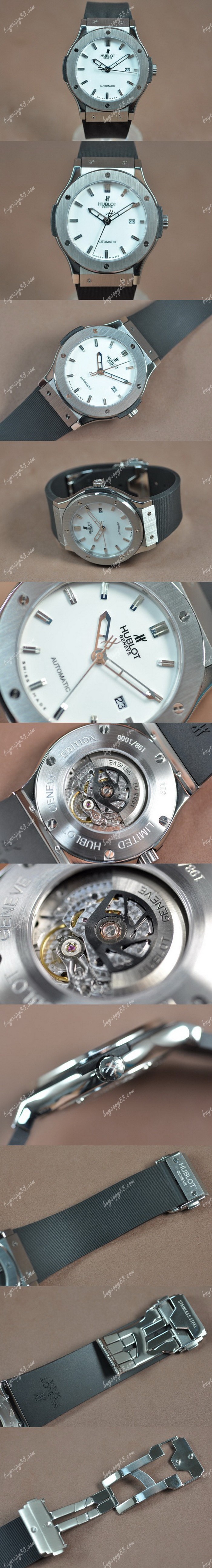  御博Hublot Big Bang 45mm SS/RU White dial A-2824-2自動機芯搭載0