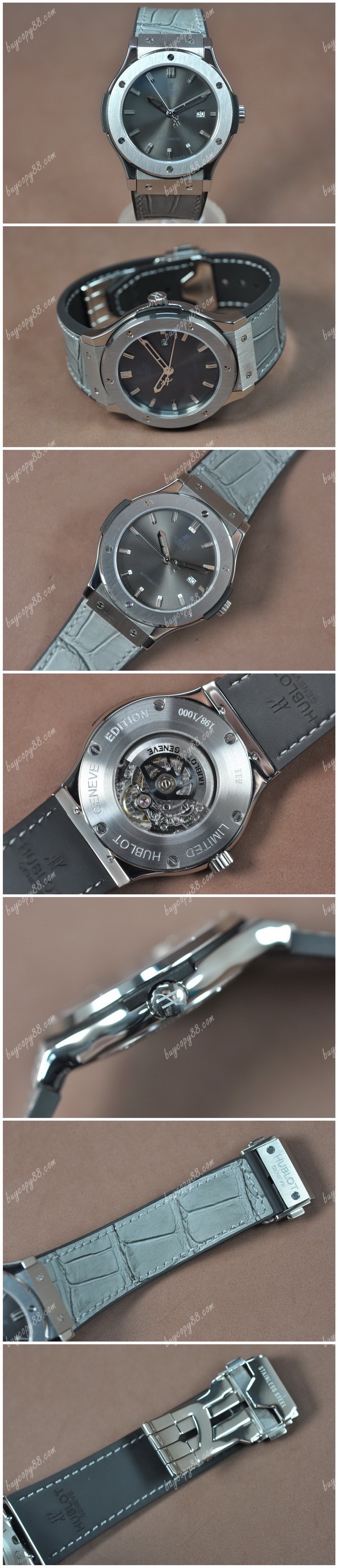  御博Hublot Big Bang 46mm 玫瑰金/LE Metal Grey Dial A-2824-2自動機芯搭載0