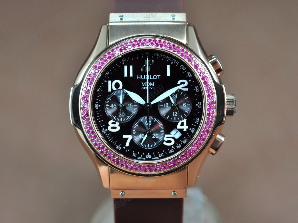 御博 【男性用】MDM Chronograph RG/RU Diam Bez Brown Japanese 0S20石英機芯搭載1