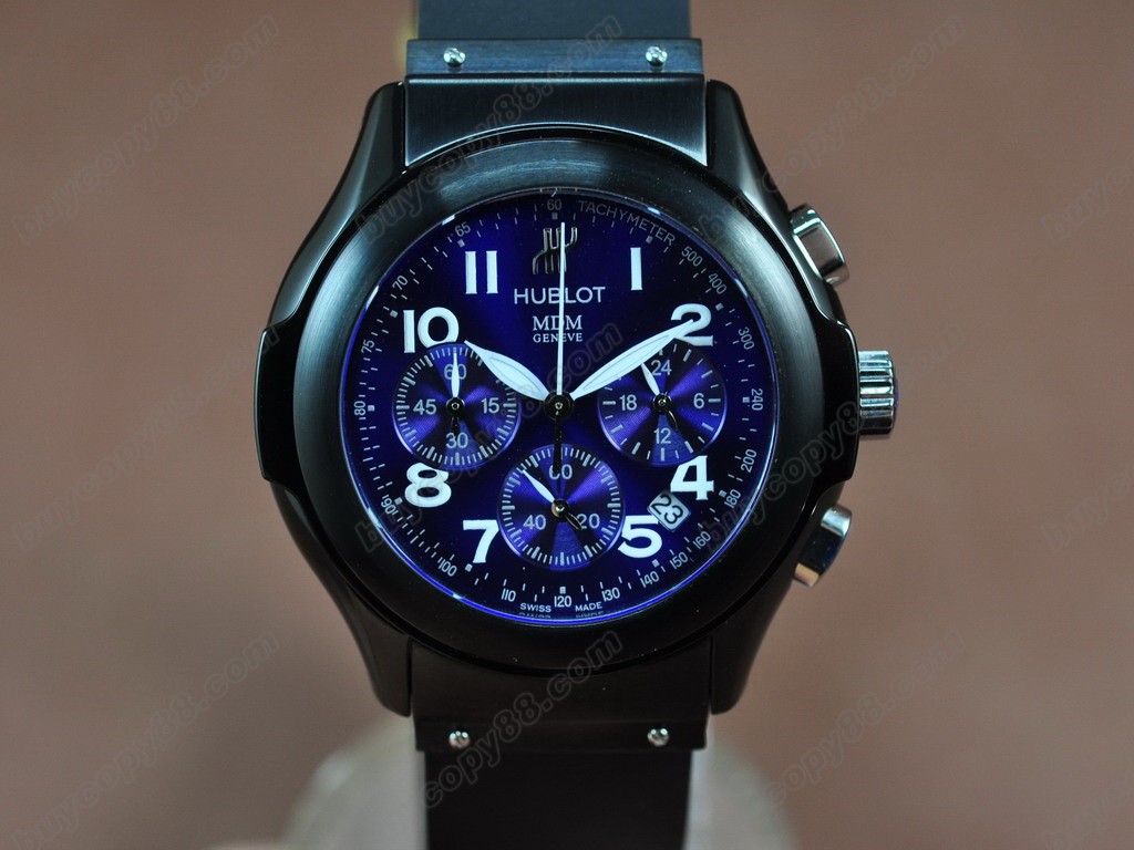 御博 【男性用】 MDM Chronograph PVD/RU BlueJapanese 0S20石英機芯搭載　　1