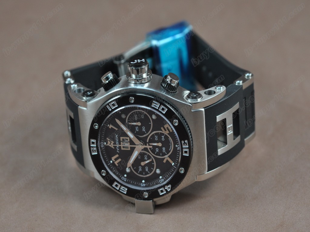 海塞克【男性用】Big Date Chrono SS/PVD/RU  Asian 7750 自動機芯搭載． 振頻每小時 28,800 次3