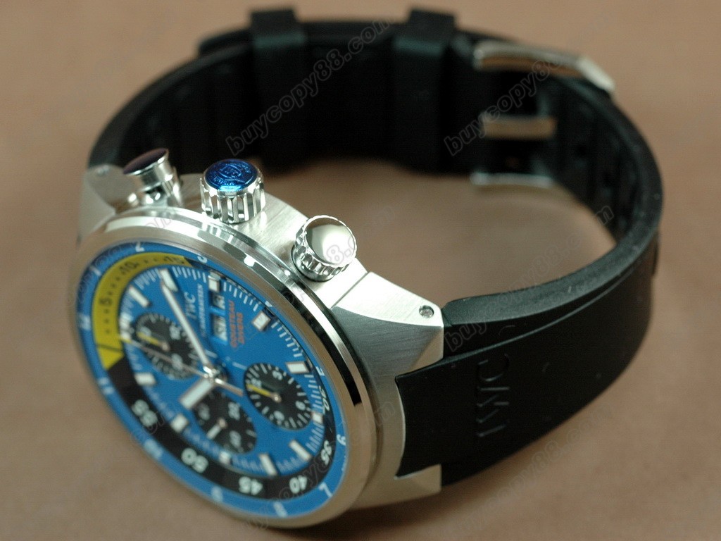 IWC【男性用】2008 Cousteau Divers Chrono SS Blue A-7750 自動機芯搭載3