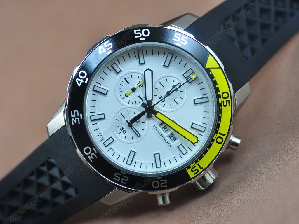 IWC【男性用】Aquatimer SS/White Japan OS 20石英機芯搭載4