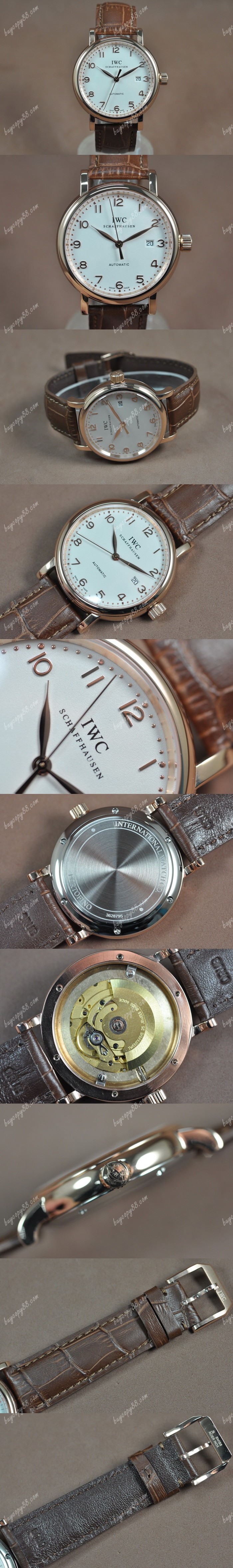  Iwc Portofino 玫瑰金/LE White dial Asia 2824自動機芯搭載0