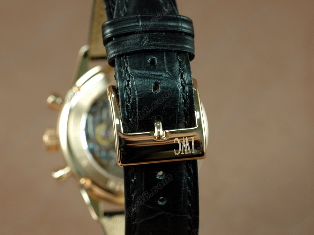 IWC【男性用】Portugese Chronos/M-phase/Calender RG White Manual 手上鏈搭載7