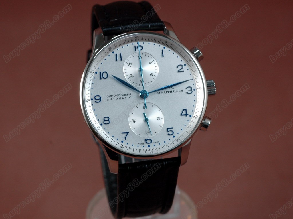 IWC【男性用】 Portuguese Chrono SS/LE Wht/Blue A-7750 自動機芯搭載6