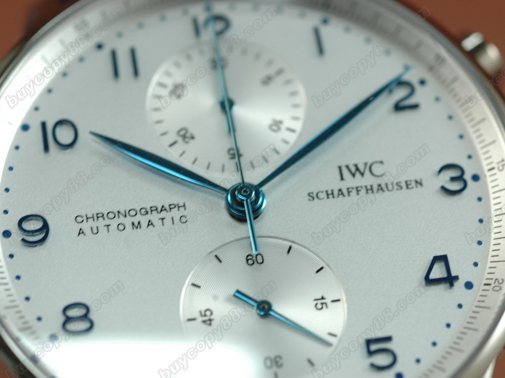 IWC【男性用】 Portuguese Chrono SS/LE Wht/Blue A-7750 自動機芯搭載7