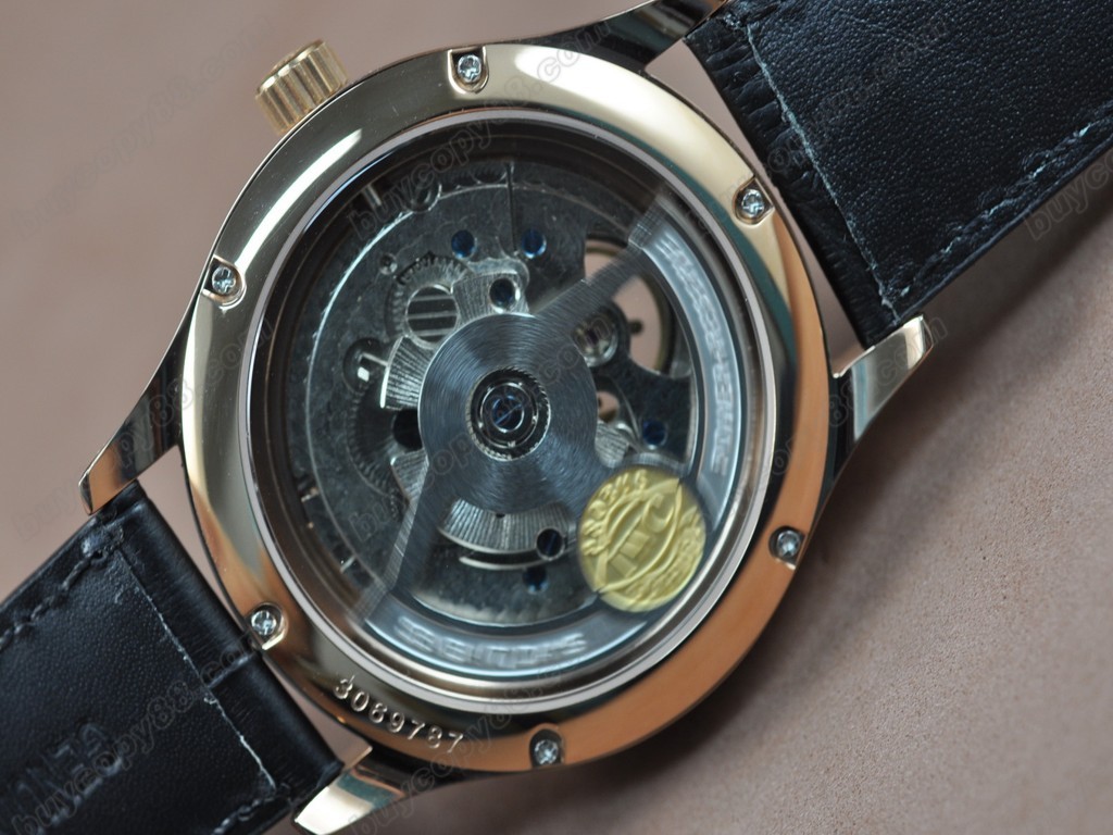 IWC【男性用】Portuguese Power Reserve RG/LE Black Asian 自動機芯搭載3