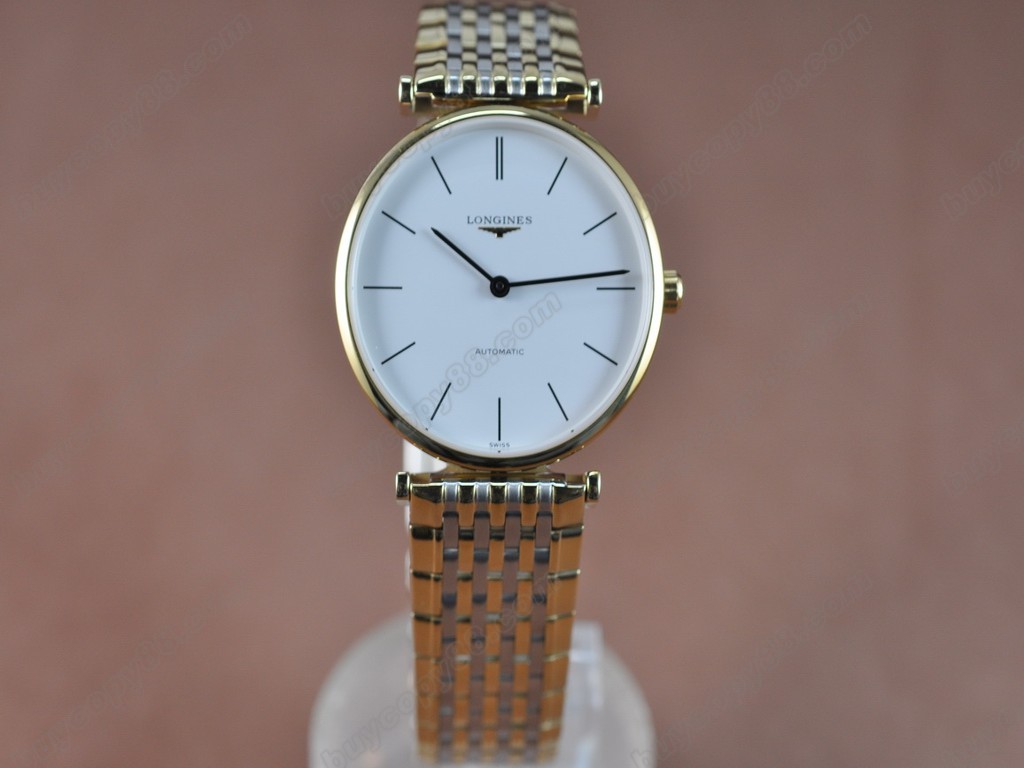 浪琴錶【男性用】 Man La Grande Classique TT White Swiss Eta 2671-2 自動機芯搭載　1