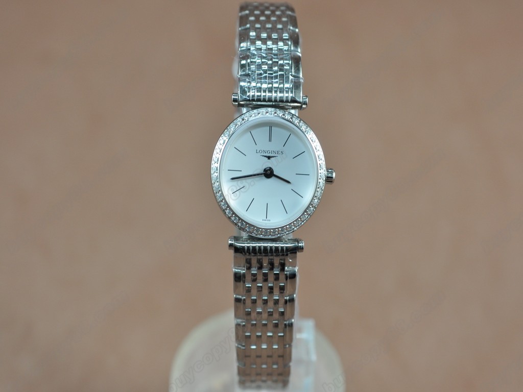 浪琴錶【女性用】 Ladies La Grande Classique SS/SS/Diam White Swiss 石英機芯搭載5
