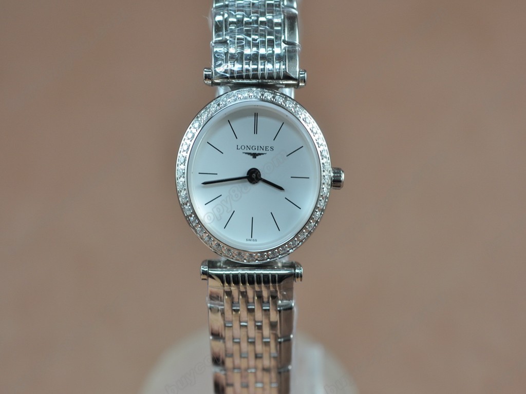 浪琴錶【女性用】 Ladies La Grande Classique SS/SS/Diam White Swiss 石英機芯搭載6