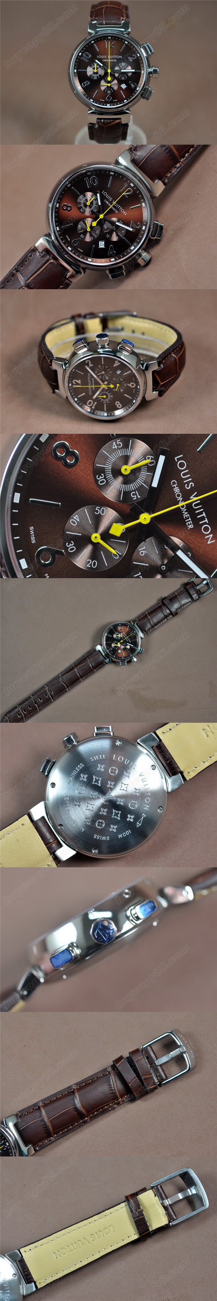 路易威登Louis Vuitton Tambour SS/LE 亞洲OS20 石英機芯　時間測定功能搭載0