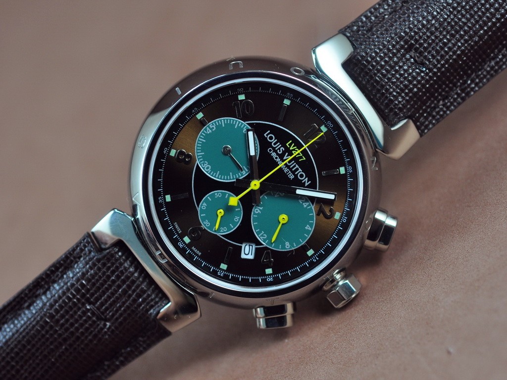 路易威登【男性用】 Tambour Chronograph SS Jap 石英機芯搭載9