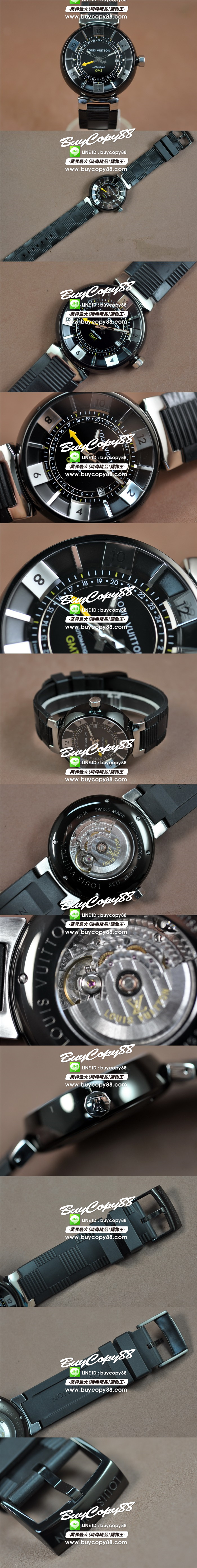 路易威登Louis Vuitton Tambour GMT (Upgrade) A-2836-2 Auto0