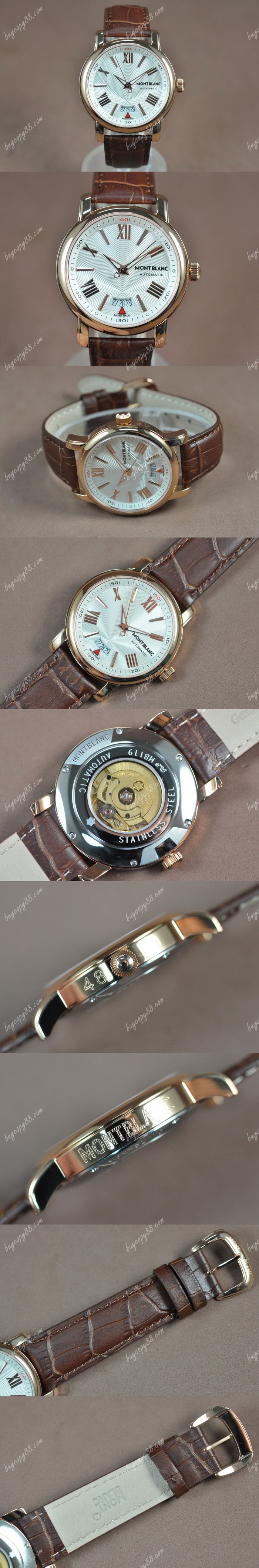  萬寶龍MontBlanc Star 4810 玫瑰金/LE White dial Swiss 2824-2自動機芯搭載0