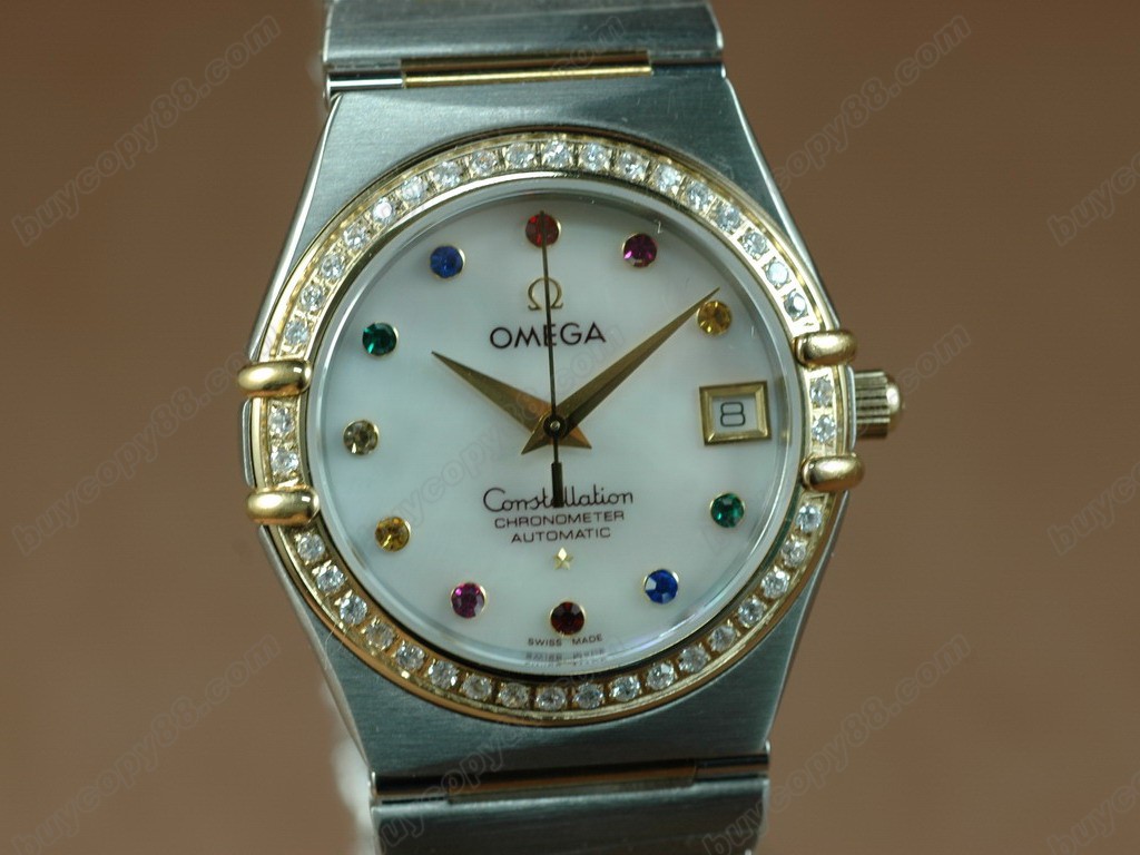 自動機芯搭載18K Wrapped TT Constellation Ladies MOP Wht Diam Bez/2836自動機芯搭載      3