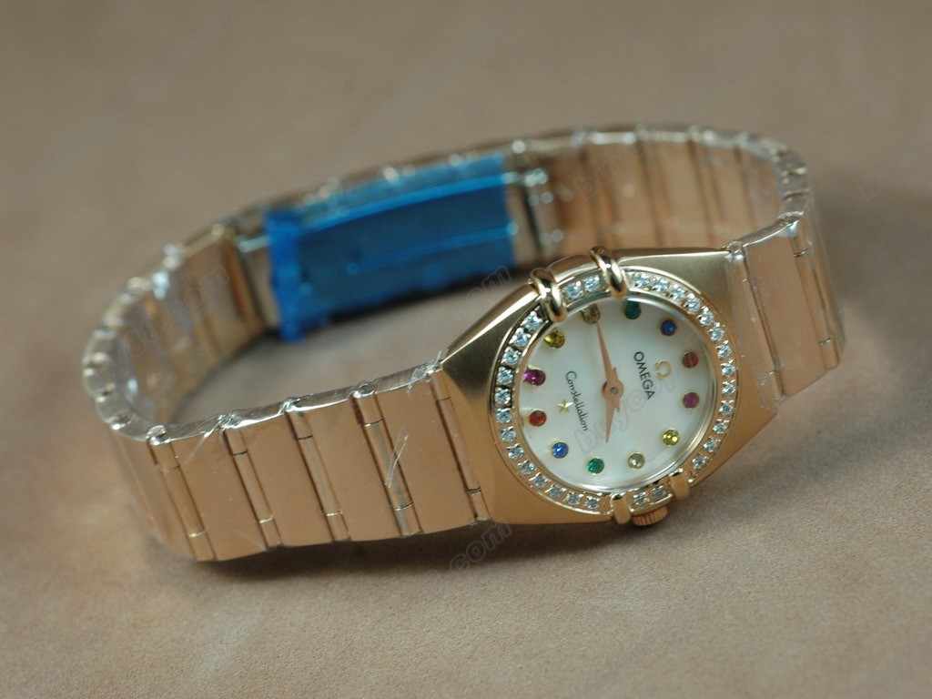 歐米茄 【女性用】18K Wrapped TT Constellation Ladies MOP2671自動機芯搭載 3