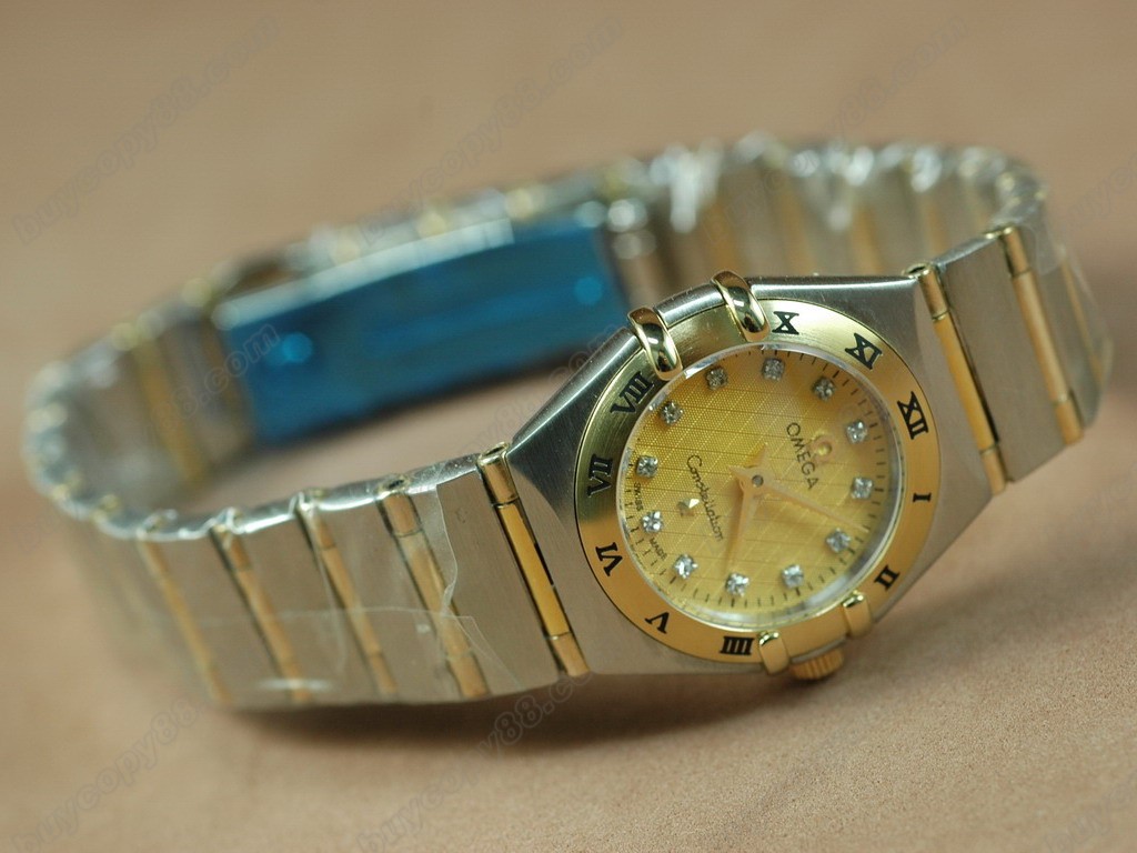 歐米茄 【女性用】Wrapped TT Men Roman Bezel Gold Diamond Eta 2671自動機芯搭載 2