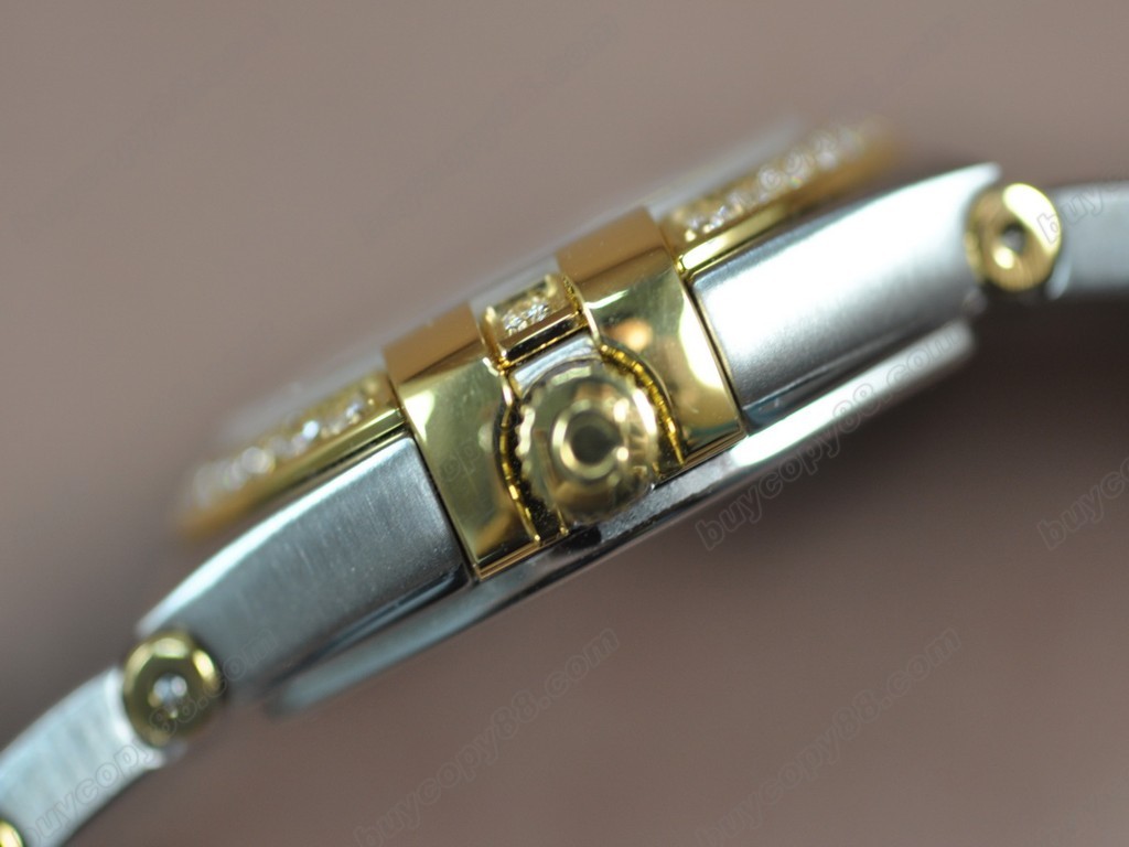 歐米茄 【女性用】 Constellation 28mm TT/Diam Gold dial Swiss ronda 石英機芯搭載3