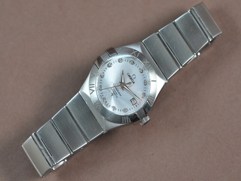 歐米茄 【女性用】Constellation 28mm SS Silver dial Swiss eta 2671-2 自動機芯搭載　3