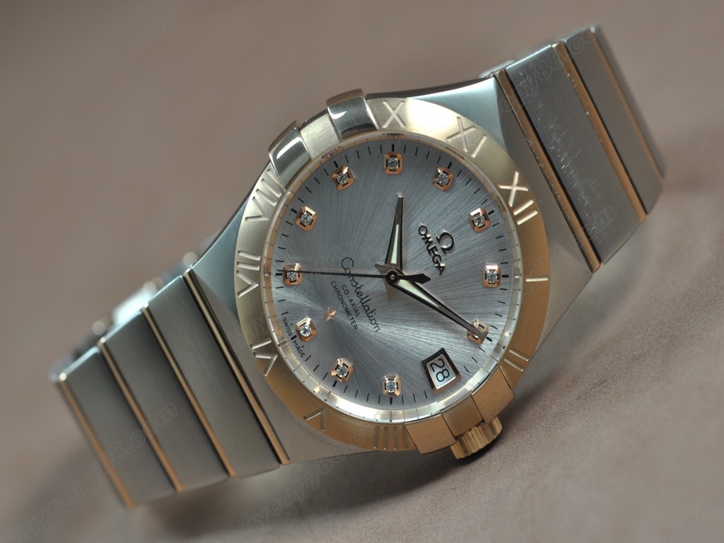 歐米茄 【男性用】Constellation 39mm 18K Wrapped TT Silver dial Swiss SW200-1 自動機芯搭載 4