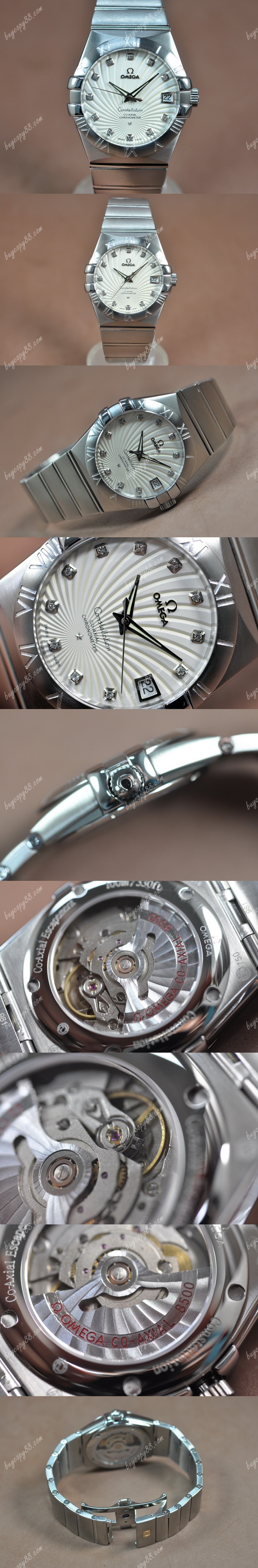 歐米茄Omega Constellation 39mm SS/SS White Dial A-2824-2自動機芯搭載0