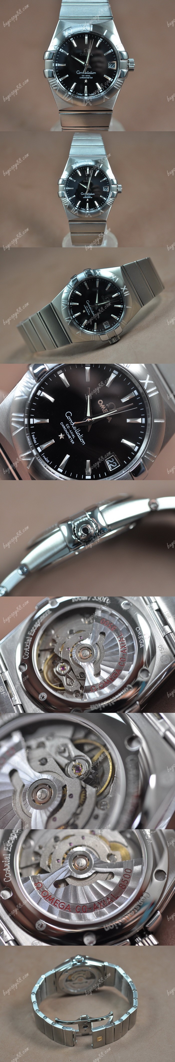 歐米茄Omega Constellation 39mm SS/SS Black Dial A-2824-2自動機芯搭載0