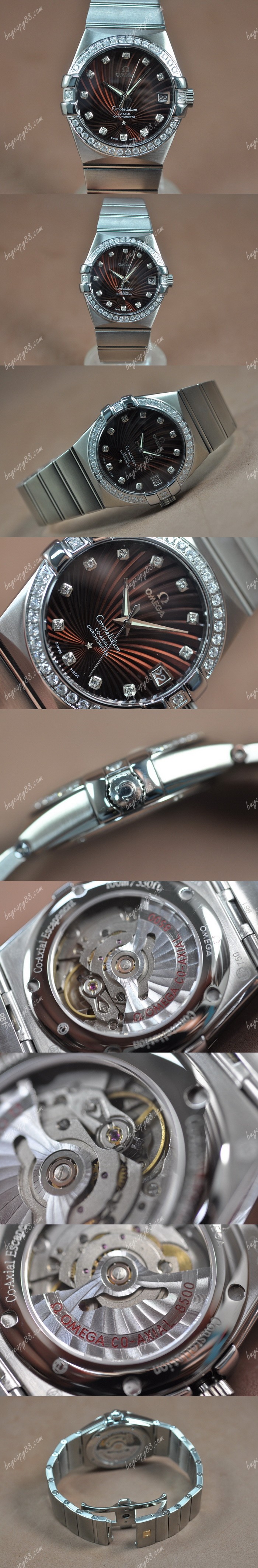 歐米茄Omega Constellation 39mm SS/SS/Diam Brown Dial A-2824-2自動機芯搭載0