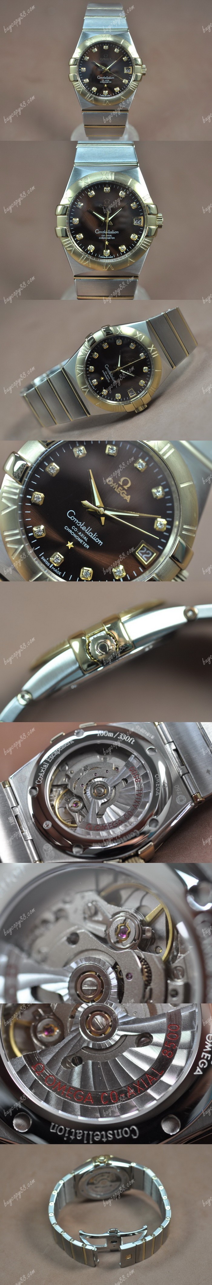  歐米茄Omega Constellation 39mm 18K Wrapped TT Brown Dial A-2824-2自動機芯搭載0