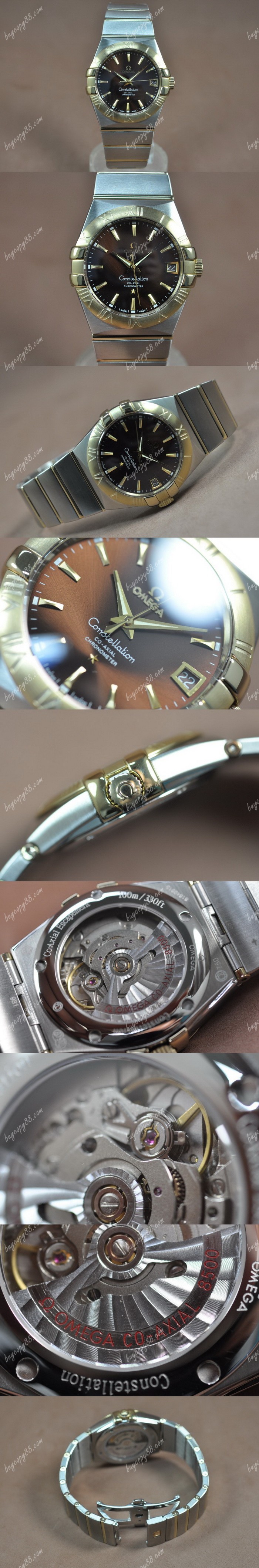 歐米茄Omega Constellation 39mm 18K Wrapped TT Brown Dial A-2824-2自動機芯搭載0
