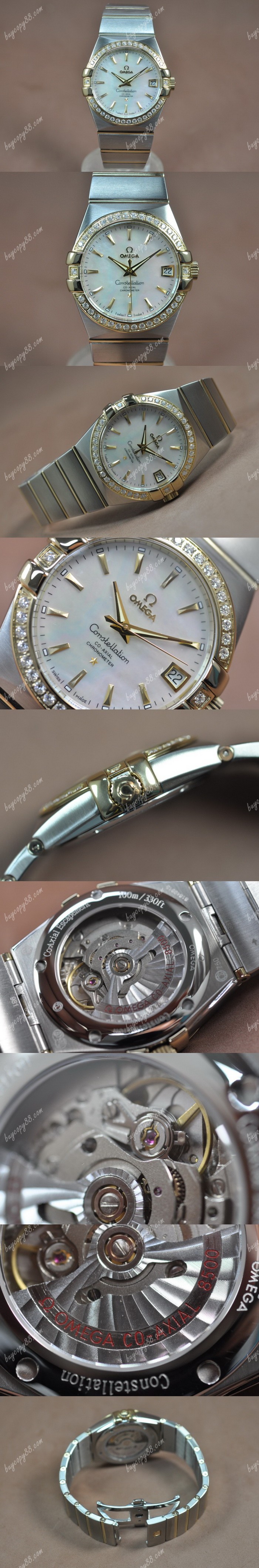  歐米茄Omega Constellation 39mm 18K Wrapped TT Pearl White Dial A-2824-2自動機芯搭載0