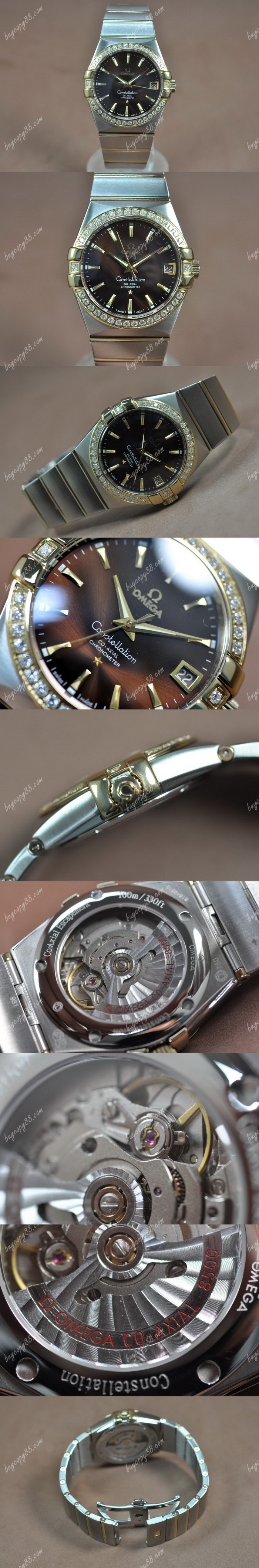 歐米茄Omega Constellation 39mm 18K Wrapped TT Brown Dial A-2824-2自動機芯搭載0