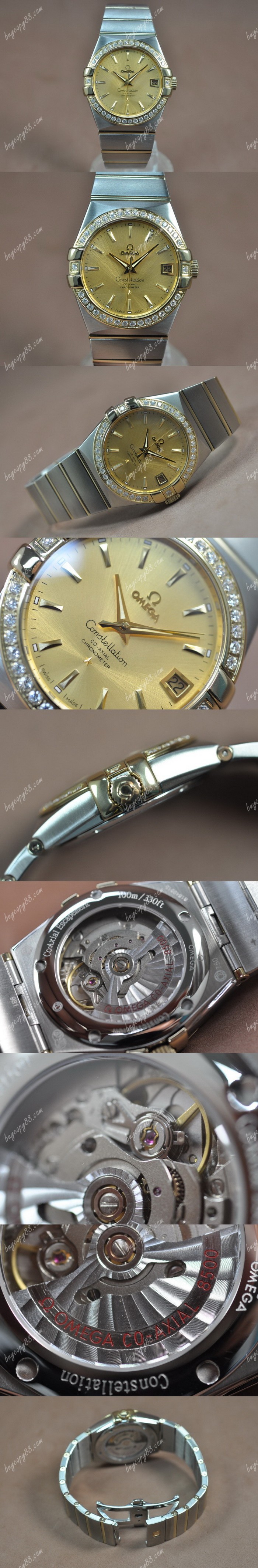 歐米茄Omega Constellation 39mm 18K Wrapped TT Gold Dial A-2824-2自動機芯搭載0