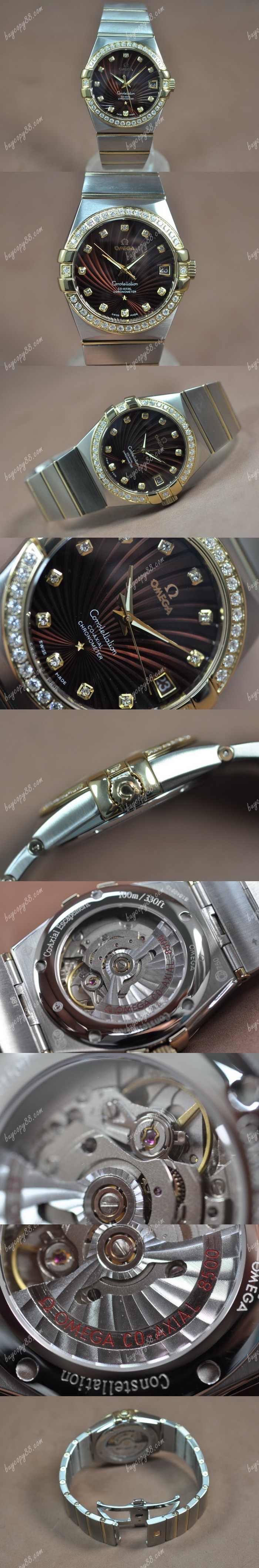 歐米茄Omega Constellation 39mm 18K Wrapped TT Brown Dial A-2824-2自動機芯搭載0