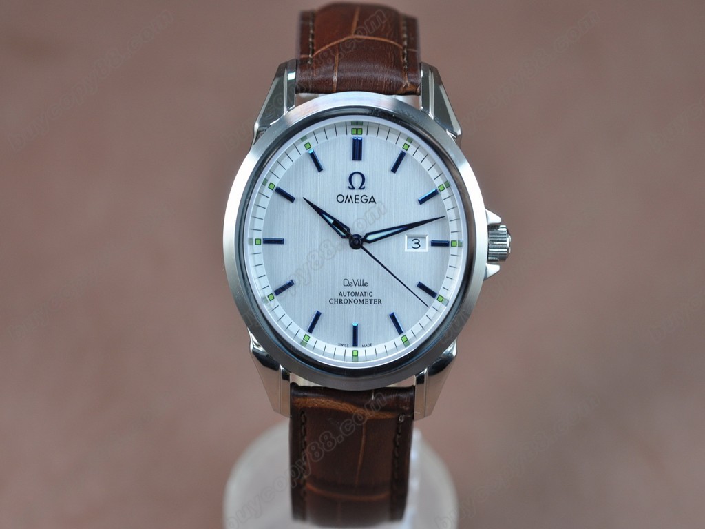 歐米茄 【男性用】Deville SS White Dial Leather Strap Swiss Eta 2834-2自動機芯搭載 9