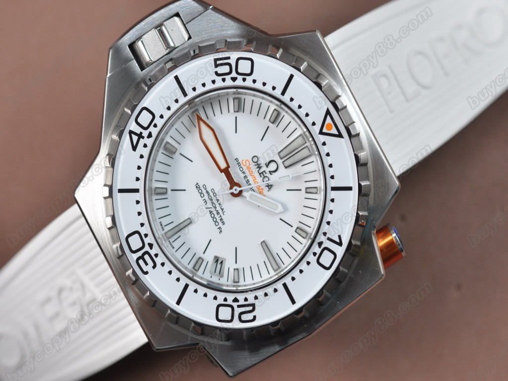 歐米茄 【男性用】SeaMaster 1200m SS/RU White Swiss Eta 2836-2 自動機芯搭載7