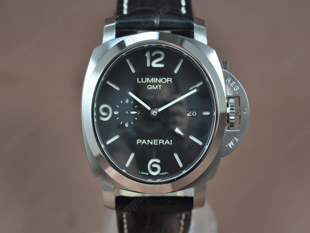 沛納海【男性用】Luminor GMT(Best version) SS/LE Black 44mm Asian 自動機芯搭載1