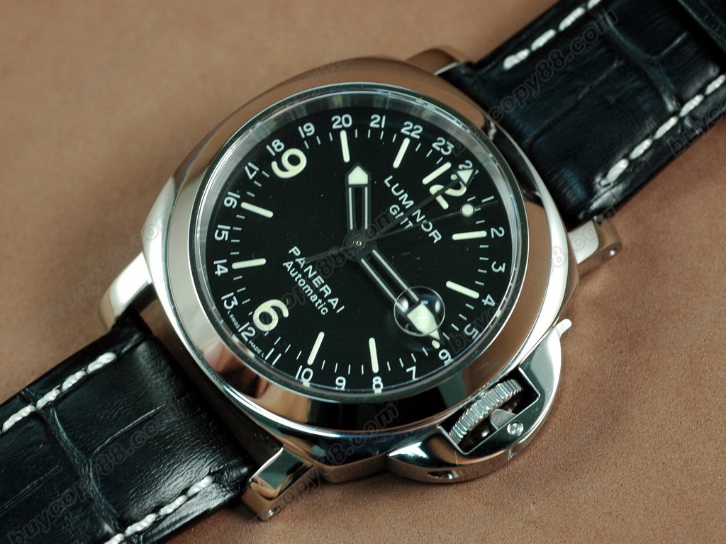 沛納海【男性用】 Marina GMT SS/LE Black Dial A-2836-2 自動機芯搭載1