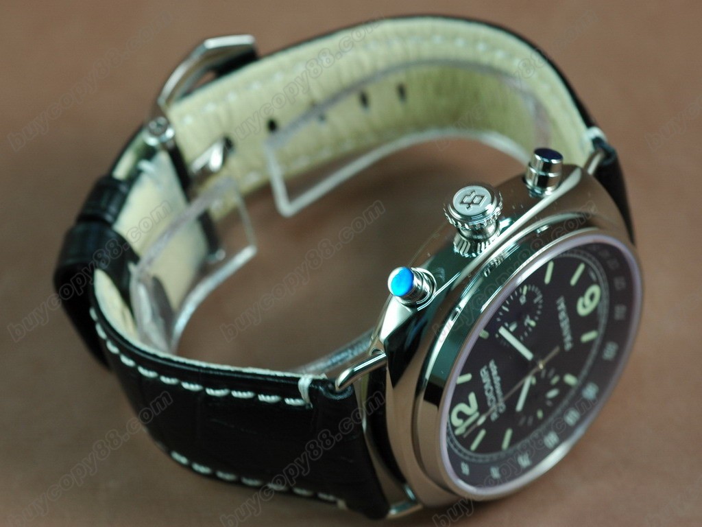 沛納海【男性用】Radiomir Chrono SS/LE Black DialAsia7750自動機芯搭載10