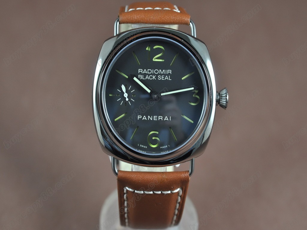 沛納海【男性用】Pam 183H Black Seal H Serise Swiss Unitas 手上鏈搭載4