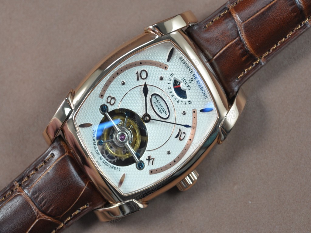 帕瑪強尼【男性用】 Kalpagraph Power Reserve RG/LE White Flying Tourbillon 手上鏈搭載2