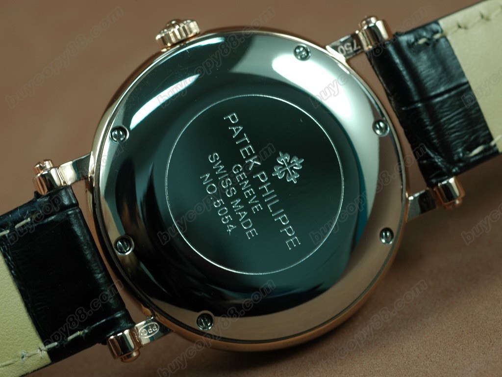 百達翡麗【男性用】Calatrava 5054 Power Reserve RG/LE Black Asian 21j自動機芯搭載9