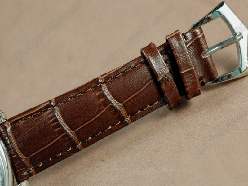 百達翡麗【男性用】Calastrava Classic SS Case Brown Dial Brown Strap Japan自動機芯搭載6