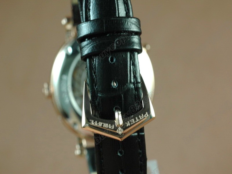 百達翡麗【男性用】 Calastrava Classic RG Case White Dial Black Strap Japan自動機芯搭載4